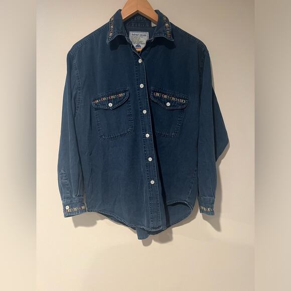 Andrew’s Blues Tops - Vintage Andrew’s Blues Hand Sewn Long Sleeve